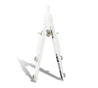 Aristo Topline Mat Series AR55815 Compas à réglage rapide (cercles jusqu'à 370 mm de diamètre, mines de rechange, branches en zinc moulé sous pression Blanc