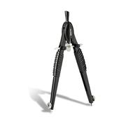 Aristo Topline Mat Series Compas à réglage rapide (cercles jusqu'à 370 mm de diamètre, mines de rechange, tige en zinc moulé sous pression, édition noire)