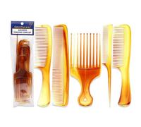 Aristocrat Assorted Tortoise Comb Set for Unisex 5 Pc Comb