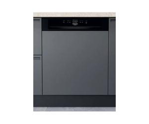 Ariston HBC 2B+26 B - Lave-vaisselle - encastrable - Niche - largeur : 60 cm - profondeur : 57 cm - hauteur : 82 cm - noir