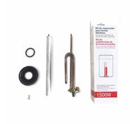 Ariston Kit de réparation pour chauffe-eau électrique avec résistance électrique incurvée (1500 W) + anode magnésium + joint en caoutchouc + vis de fixation