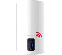 Ariston Lydos Wifi - Chauffe-eau électrique 100 litres vertical avec écran tactile 47 x 47 x 88,5 cm - Chaudière électrique avec EVO-ECO et Waterplus pour économie d'eau et d'énergie