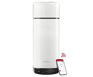 Ariston NUOS PLUS S2 WIFI 150L, Chauffe-Eau Thermodynamique Mural R290, 80% d'Économie d'Energie*, Compatible Photovoltaïque, Silencieux 45 dB(A), COP 2.95, Conçu pour être installé en France