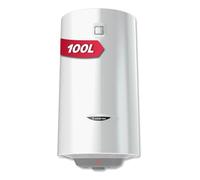 Ariston PRO1 R 100L - Chauffe-Eau Électrique Vertical Mural, Ø450 mm | Format Étroit - Résistance Blindée - Cuve en Acier Émaillé - Anode Magnésium - Température Réglable