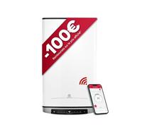 Ariston Velis Evo Dune Dry WiFi 45L - Chauffe-Eau Élec. Multi., Prof. 27cm | Ballon Plat - Résistances DRY en Fourreau - Pilotage via Ariston Net - Anodes Titane et Magnésium - Entretien sans Vidange