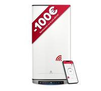 Ariston Velis Evo Dune Dry WiFi 80L Chauffe-Eau Plat Multiposition, Résistances DRY x2 Anti-Calcaire, 25% Économie d'Énergie, Certifié NF, Garantie Remplacement à Vie