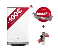 Ariston VELIS EVO DUNE DRY WIFI FE 45 l - Chauffe-eau électrique ultra plat 27cm multiposition - Kit d'installation inclus