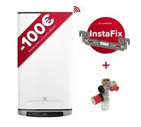 Ariston VELIS EVO DUNE DRY WIFI FE 65L - Chauffe-eau électrique Plat - 25% d'Économie d'Énergie - Kit d'installation Inclus
