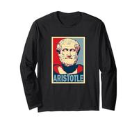 Aristote T-Shirt Style Pop Art Grec Ancien Manche Longue