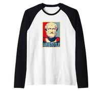 Aristote T-Shirt Style Pop Art Grec Ancien Manche Raglan