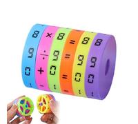 Arithmetic Counting Cubes, Cylinder Math Intelligence Toy, Colorful Number Sequencing Game for Kids Brain Development & Education