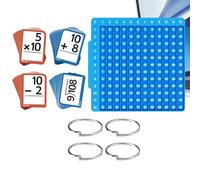 Arithmetic Flash Cards - Wooden Preschool Toys with Board | Math Games Learning Materials | Educational Counting Tool for Kids Ages 1-6 Boys Girls Home School Kindergarten and Birthday Present