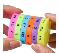Arithmetic Learning Toy Cube, Cylinder Math Intelligence, 1.97x1.57 Inch Compact Size with Secure Grip, Alloy Frame Educational Supply Device, Home Accessories for Preschool Boys Girls Classroom Study