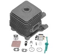 Arithmetix Kit de carburateur à Piston Cylindre de 34 mm Kit de réparation de Filtre à air d'usure Fabrication Professionnelle de Haute précision pour pièces de Tondeuse FS55 FS45 FS38