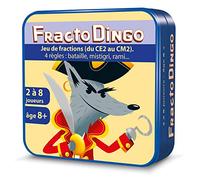 Aritma - FRACTODINGO CE2 au CM2 - pour Enfants dès 8 Ans - Jeu de Cartes Éducatif sur Les Fractions - 3 Niveaux Difficultés - Bataille, Rami, Mistigri - Aprentissage des Maths -Format Voyage - 15 Min