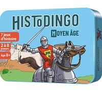Aritma - HISTODINGO : Moyen-Âge - Jeu de Société Éducatif | Enfant dès 8 Ans - 7 Jeu d'Histoires - Niveau CE2/CM1/CM2 - Jouer en Classe ou Famille - 2 à 8 Joueurs - 30 Min - Version FR