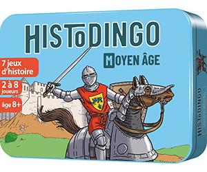 Aritma - HISTODINGO : Moyen-Âge - Jeu de Société Éducatif | Enfant dès 8 Ans - 7 Jeu d'Histoires - Niveau CE2/CM1/CM2 - Jouer en Classe ou Famille - 2 à 8 Joueurs - 30 Min - Version FR