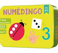 Aritma - NUMÉDINGO PS/MS - Jeu Éducatif dès 7 ans - 7 Jeux de Numérotation - 2 Niveaux - Apprendre à Compter de 1 à 6 - Jouer en Classe ou en Famille - 1-8 joueurs - 15 min - Version Française