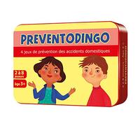 Aritma - PREVENTODINGO - Jeu de société Éducatif dès 3 ans - 4 Jeux de Prévention des Accidents Domestique - Favorise le Dialogue entre l’Adulte & l’Enfant - 2 à 8 joueurs - 15 min - Version Française