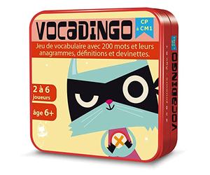 Aritma - VOCADINGO CP/CM1 - Jeu Éducatif dès 6 Ans | Jeu de Vocabulaire - Anagrammes Définitions et Devinette - Apprentissage du Français - 2 à 6 Joueurs - 15 Min - Version FR