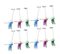 Aritynu Faux Clips de Poteau de Libellule, Décoration de Jardin 3D (12