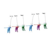 Aritynu Faux Clips de Poteau de Libellule, Décoration de Jardin 3D (6
