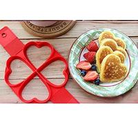 Aritynu Machine à Crêpes en Silicone, Moule à œufs Antiadhésif à 4 Trous | Silicone Flexible BPA, Passe au Four jusqu'à 446 °F, Réutilisable pour les Gaufres, les Omelettes et la Pâtisserie DIY,