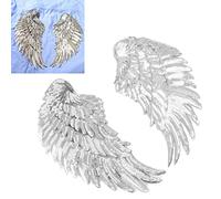 Aritynu Patchs D’ailes D’ange à Paillettes, Fer sur Patchs Brodés 11,4 | Patchs en Tissu pour Vêtements de Bricolage, Jupes, Sacs, Décoration à Paillettes Durables, Cache les Larmes