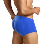 ARIUS Boxer avec Rembourrage arrière pour Augmenter Le Volume et la Taille des Fesses, Couleur Bleue - Fabriqué en Europe (FR/ES, Alpha/Lettres, TG, Taille Normale, Taille Normale, Bleu)