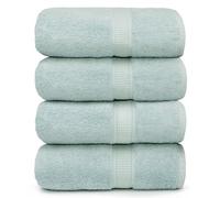 Ariv Lot de 4 Grandes Serviettes de Bain de qualité supérieure, adaptées aux Peaux sensibles et à Un Usage Quotidien, Douces, à séchage Rapide et très absorbantes, pour Salle de Bain, Salle de Sport