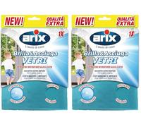 Arix | 1 sécheuse à vitres, 32 x 30 cm, Chiffon en Microfibre pour vitres, Chiffon Anti-Halos et Empreintes digitales, séchage Extra Rapide, 1 pièce (Lot de 2)