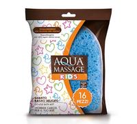 ARIX | 16 gants hypoallergéniques pour le corps de la ligne Aqua Massage Kids, gant éponge de nettoyage délicat, éponge hydrophile et cellulose végétale, bain pour enfants - 16 pièces