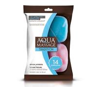 ARIX | Paire d'éponges de bain et de massage, éponge peeling peau tonique, éponge corporelle de massage relaxant, Mobide et absorbants, traités avec antibactérien - 14 paquets