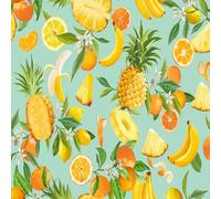 ARiXIaNg Papier peint Ananas épais mat à décoller et à colle 44x1000 cm Terres Agricoles Tropicales Meubles Autocollants Amovible Comptoir Contact Papier Stickers Muraux pour Bains Salon Chambre