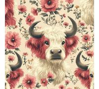 ARiXIaNg Papier peint Bœuf épais mat à décoller et à colle 44x600 cm Kawaii, Animaux Meubles Autocollants Amovible Comptoir Contact Papier Stickers Muraux pour Bains Salon Chambre