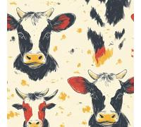 ARiXIaNg Papier peint Bœuf épais mat à décoller et à colle 44x600 cm Kawaii, Animaux Meubles Autocollants Amovible Comptoir Contact Papier Stickers Muraux pour Bains Salon Chambre