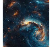 ARiXIaNg Papier peint Ciel étoilé épais mat à décoller et à colle 44x500 cm Univers Meubles Autocollants Amovible Comptoir Contact Papier Stickers Muraux pour Bains Salon Chambre