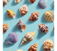 ARiXIaNg Papier peint Coquillages Et Conques épais mat à décoller et à colle 44x1000 cm Kawaii Meubles Autocollants Amovible Comptoir Contact Papier Stickers Muraux pour Bains Salon Chambre