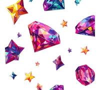 ARiXIaNg Papier peint Étoile De Pierre Précieuse épais mat à décoller et à colle 44x200 cm Kawaii Meubles Autocollants Amovible Comptoir Contact Papier Stickers Muraux pour Bains Salon Chambre