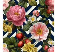 ARiXIaNg Papier peint Fleurs Rouges épais mat à décoller et à colle 44x600 cm Abstrait Meubles Autocollants Amovible Comptoir Contact Papier Stickers Muraux pour Bains Salon Chambre