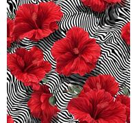 ARiXIaNg Papier peint Fleurs Rouges épais mat à décoller et à colle 44x600 cm Abstrait Meubles Autocollants Amovible Comptoir Contact Papier Stickers Muraux pour Bains Salon Chambre