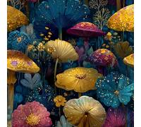 ARiXIaNg Papier peint Forêt De Champignons épais mat à décoller et à colle 44x500 cm Kawaii Meubles Autocollants Amovible Comptoir Contact Papier Stickers Muraux pour Bains Salon Chambre