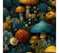 ARiXIaNg Papier peint Forêt De Champignons épais mat à décoller et à colle 44x600 cm Kawaii Meubles Autocollants Amovible Comptoir Contact Papier Stickers Muraux pour Bains Salon Chambre