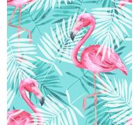 ARiXIaNg Papier peint Forêt Tropicale Des Flamants Roses épais mat à décoller et à colle 44x300 cm Rural Meubles Autocollants Amovible Comptoir Contact Papier Stickers Muraux pour Bains Salon Chambre