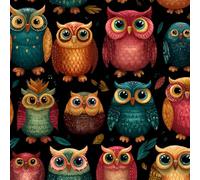 ARiXIaNg Papier peint Hibou épais mat à décoller et à colle 44x500 cm Animaux Kawaii Meubles Autocollants Amovible Comptoir Contact Papier Stickers Muraux pour Bains Salon Chambre