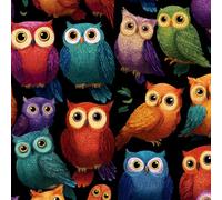 ARiXIaNg Papier peint Hibou épais mat à décoller et à colle 44x600 cm Animaux Kawaii Meubles Autocollants Amovible Comptoir Contact Papier Stickers Muraux pour Bains Salon Chambre