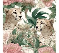 ARiXIaNg Papier peint Léopard épais mat à décoller et à colle 44x300 cm Animaux Rétro Meubles Autocollants Amovible Comptoir Contact Papier Stickers Muraux pour Bains Salon Chambre