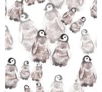 ARiXIaNg Papier peint Manchot épais mat à décoller et à colle 44x300 cm Animaux Kawaii Meubles Autocollants Amovible Comptoir Contact Papier Stickers Muraux pour Bains Salon Chambre