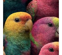 ARiXIaNg Papier peint Perroquet épais mat à décoller et à colle 44x200 cm Animaux Kawaii Meubles Autocollants Amovible Comptoir Contact Papier Stickers Muraux pour Bains Salon Chambre