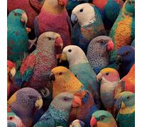 ARiXIaNg Papier peint Perroquet épais mat à décoller et à colle 44x600 cm Animaux Kawaii Meubles Autocollants Amovible Comptoir Contact Papier Stickers Muraux pour Bains Salon Chambre